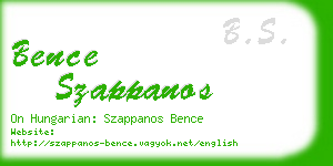 bence szappanos business card